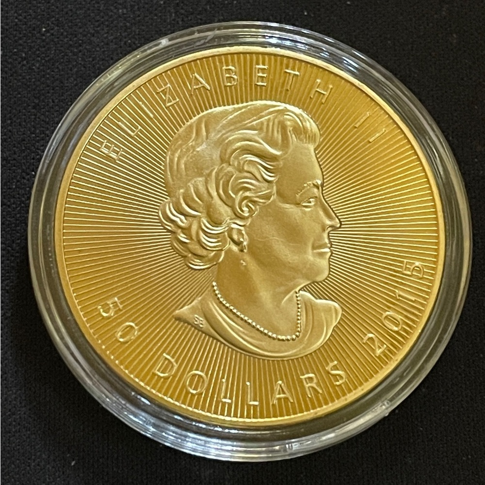 Gold plated coin